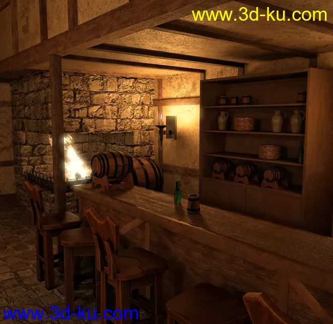 FG Medieval Tavern模型的图片8