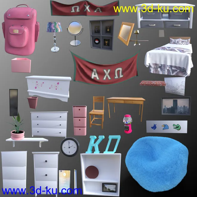 FG Sorority Dorm模型的图片6