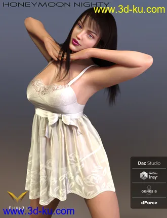 3D打印模型FGHM Nighty & Panty For Genesis 8 Female(s)的图片