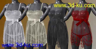 3D打印模型FGHM Nighty & Panty For Genesis 8 Female(s)的图片