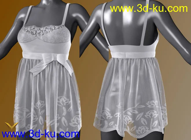 FGHM Nighty & Panty For Genesis 8 Female(s)模型的图片5