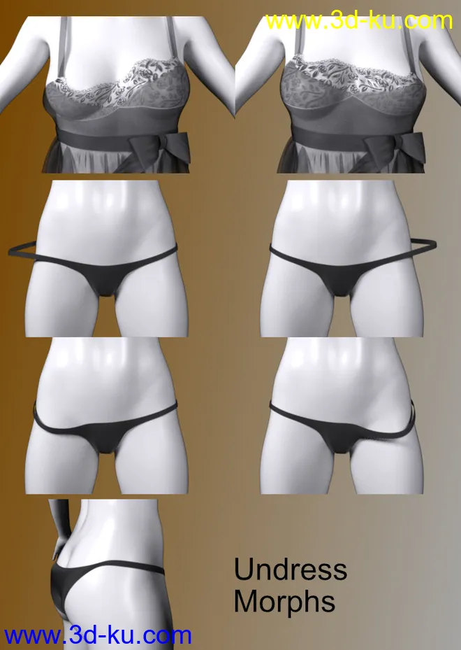 FGHM Nighty & Panty For Genesis 8 Female(s)模型的图片6