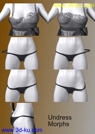 3D打印模型FGHM Nighty & Panty For Genesis 8 Female(s)的图片