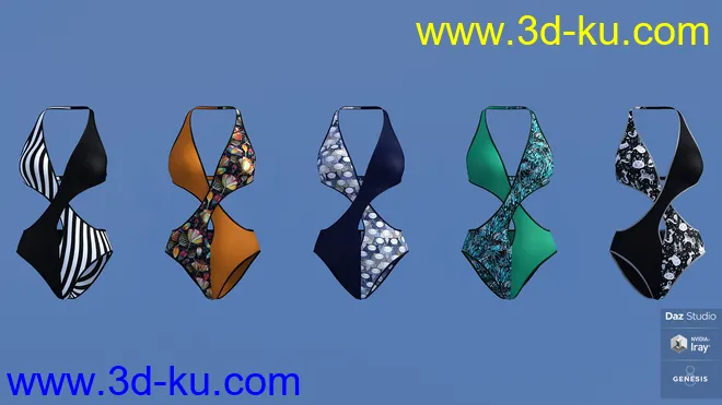 Fifty Fifty Swimwear for Genesis 8 Female(s)模型的图片5