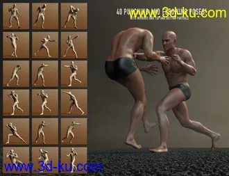 3D打印模型Fight Lab - Poses and Expressions for Genesis 8 Male的图片