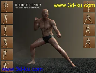 3D打印模型Fight Lab - Poses and Expressions for Genesis 8 Male的图片