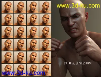 3D打印模型Fight Lab - Poses and Expressions for Genesis 8 Male的图片