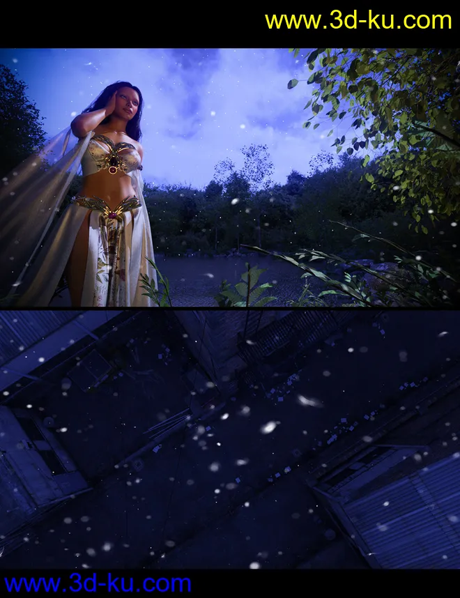 First Snow - Iray Snowflakes模型的图片2