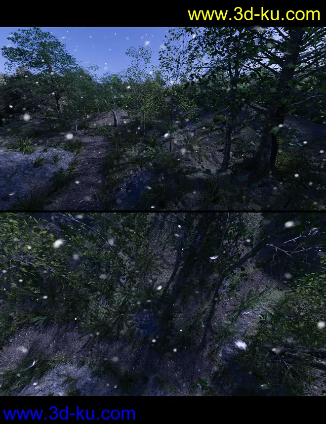 First Snow - Iray Snowflakes模型的图片4