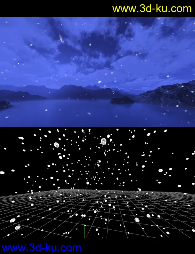 First Snow - Iray Snowflakes模型的图片5