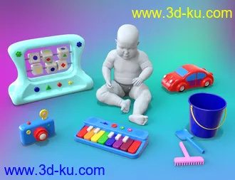 3D打印模型First Toys and Stuff for Babies的图片