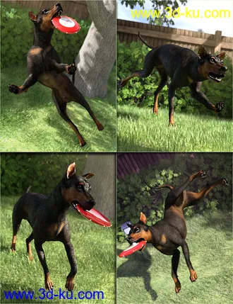 3D打印模型Flying Disk Games Poses and Props的图片