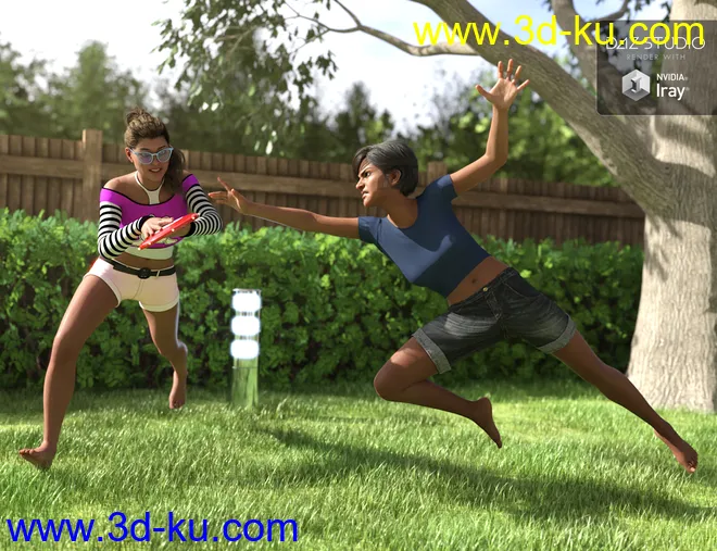 Flying Disk Games Poses and Props模型的图片6