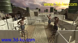 3D打印模型Forward Operating Base Shower Facility的图片