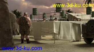 3D打印模型Forward Operating Base Shower Facility的图片