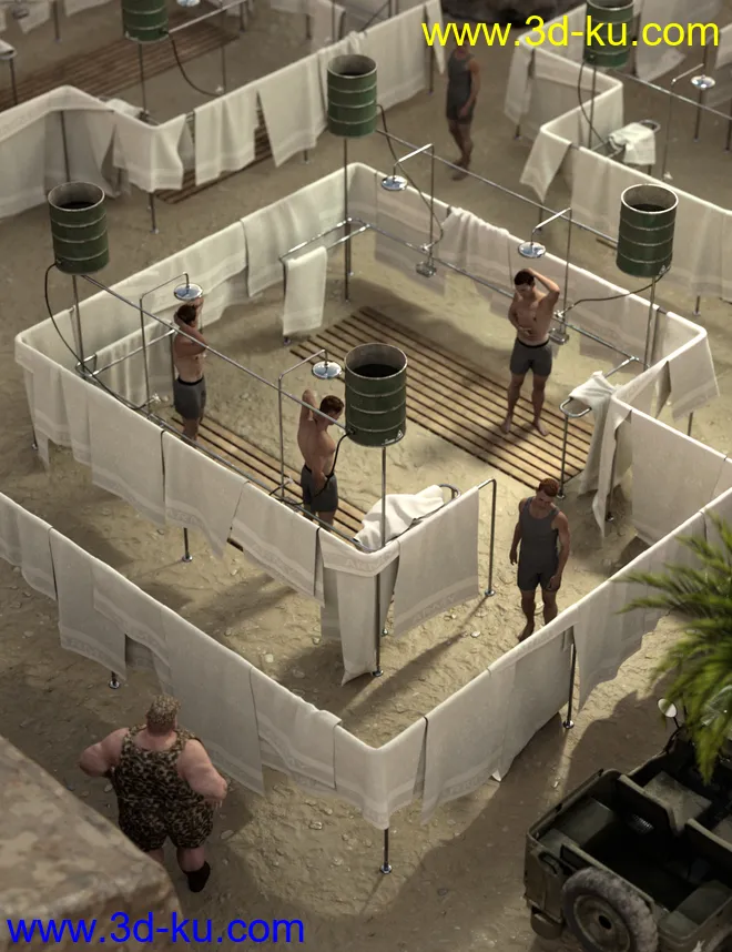 Forward Operating Base Shower Facility模型的图片8