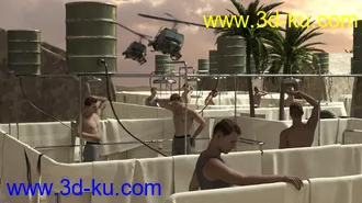 3D打印模型Forward Operating Base Shower Facility的图片