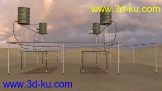 3D打印模型Forward Operating Base Shower Facility的图片