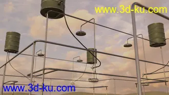 3D打印模型Forward Operating Base Shower Facility的图片