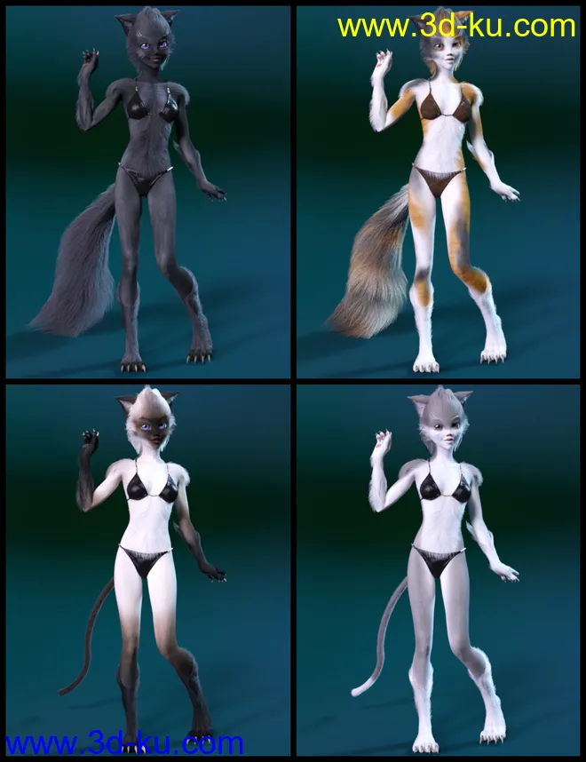 Foxy Lady With dForce Hair for Genesis 8 Female模型的图片19