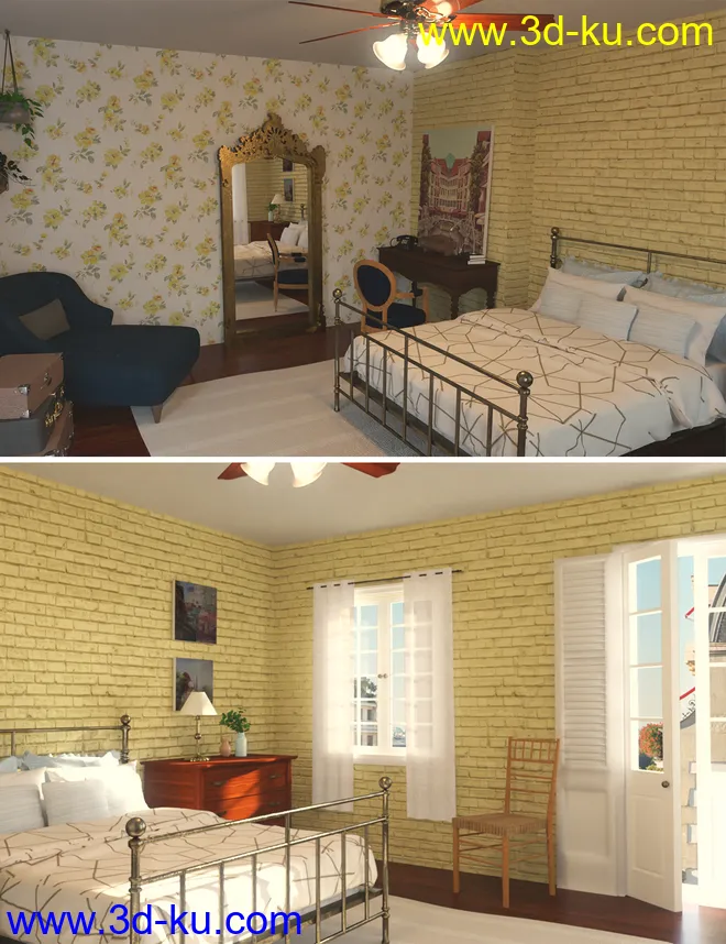 French Bedroom模型的图片1