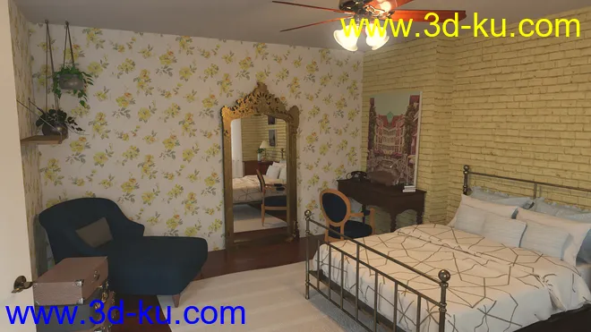 French Bedroom模型的图片2