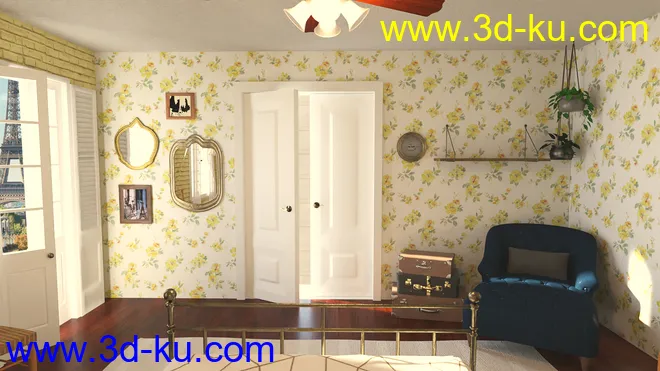 French Bedroom模型的图片4