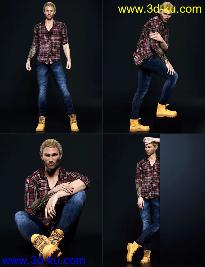 Fresh Attitude Poses for Genesis 8 Male模型的图片7