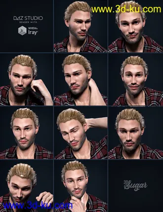 3D打印模型Fresh Attitude Poses for Genesis 8 Male的图片