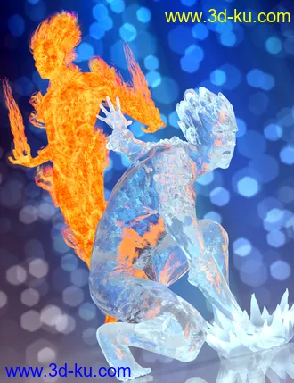 3D打印模型Frosty and the Matchstick Man HD for Genesis 8 Male(s)的图片