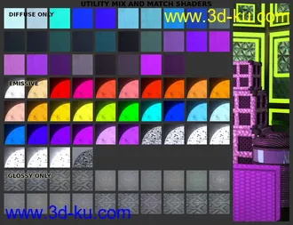 3D打印模型FSL Tactical Shaders and Backdrop Iray的图片