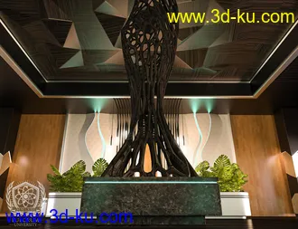 3D打印模型Fulcrum University Lobby的图片