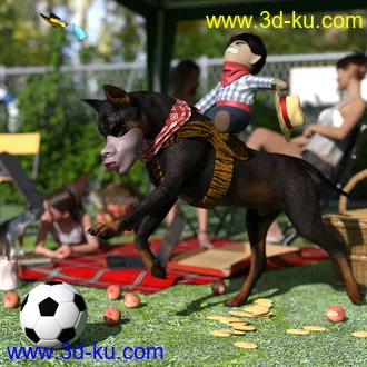 3D打印模型Fun Clothes for Daz Dog 8的图片