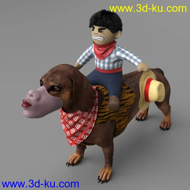 Fun Clothes for Daz Dog 8模型的图片4