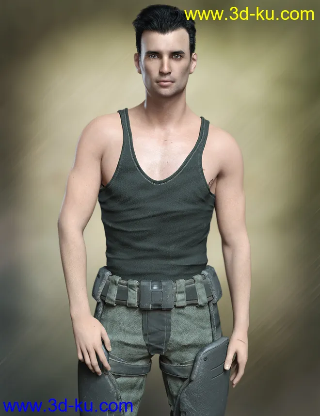 FWSA Dane for Genesis 8 Male模型的图片1