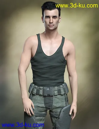 3D打印模型FWSA Dane for Genesis 8 Male的图片