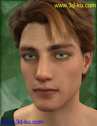 3D打印模型Genesis 8 Male Head Morph Resource Kit 1的图片