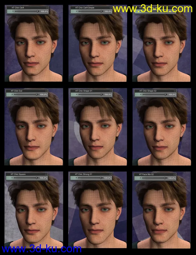 Genesis 8 Male Head Morph Resource Kit 1模型的图片9
