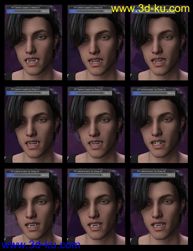 Genesis 8 Male Head Morph Resource Kit 2模型的图片6