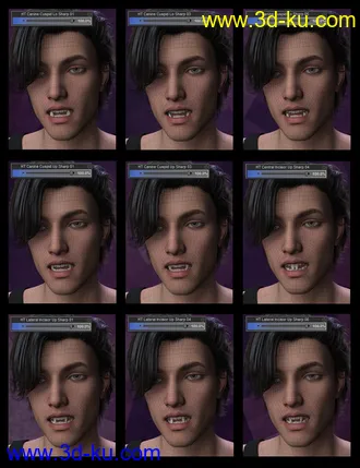 3D打印模型Genesis 8 Male Head Morph Resource Kit 2的图片