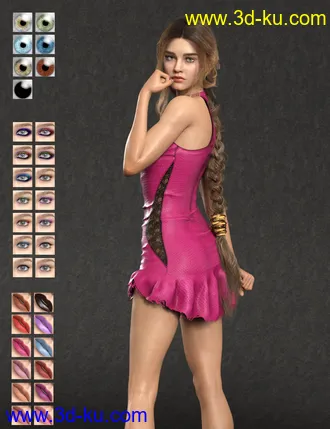 3D打印模型Gilia HD for Genesis 8 Female的图片