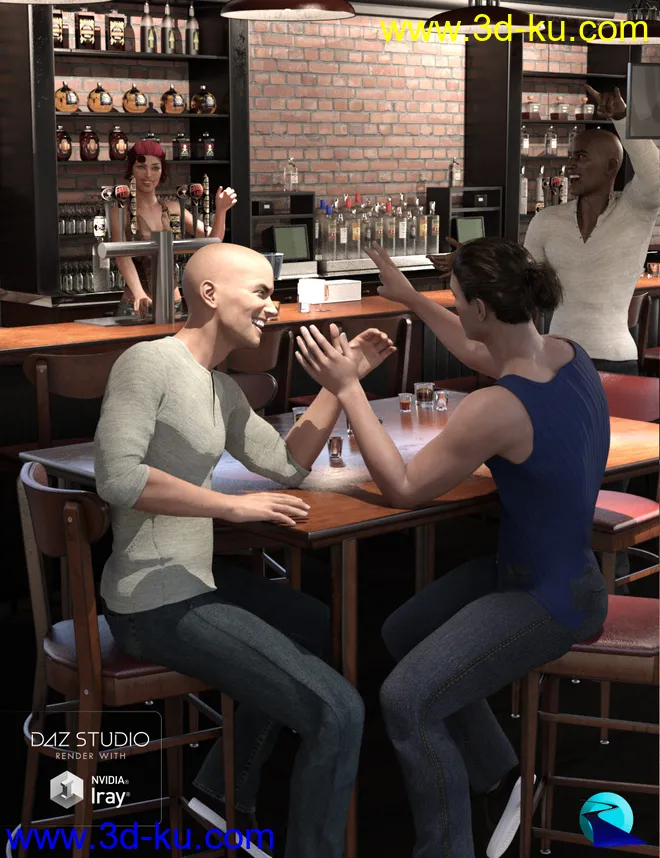 Give You A Hand II - Hand Poses for Genesis 3 and Genesis 8 Male模型的图片1
