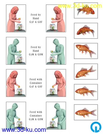 3D打印模型Goldfish and Props的图片