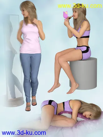 3D打印模型Good Morning Props and Poses for Victoria 8的图片