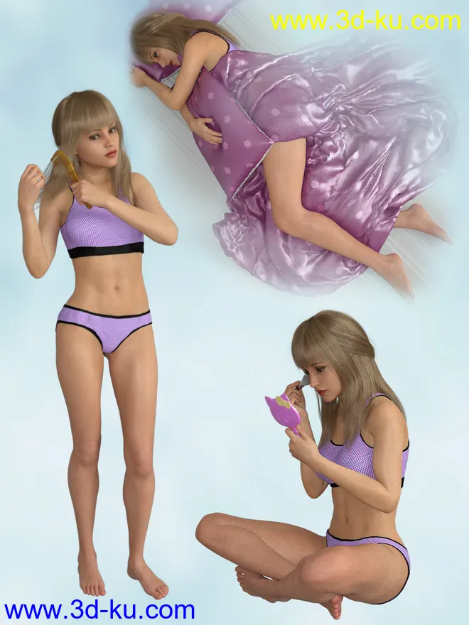 Good Morning Props and Poses for Victoria 8模型的图片4