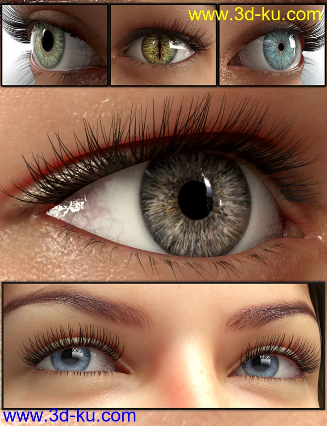 GP Character Eyes for Genesis 8模型的图片1