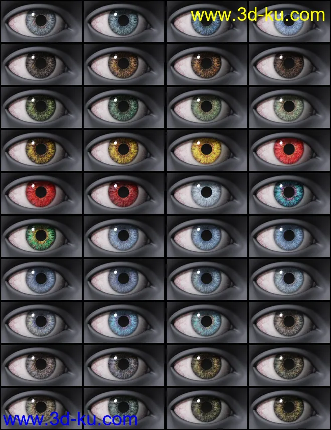 GP Character Eyes for Genesis 8模型的图片8