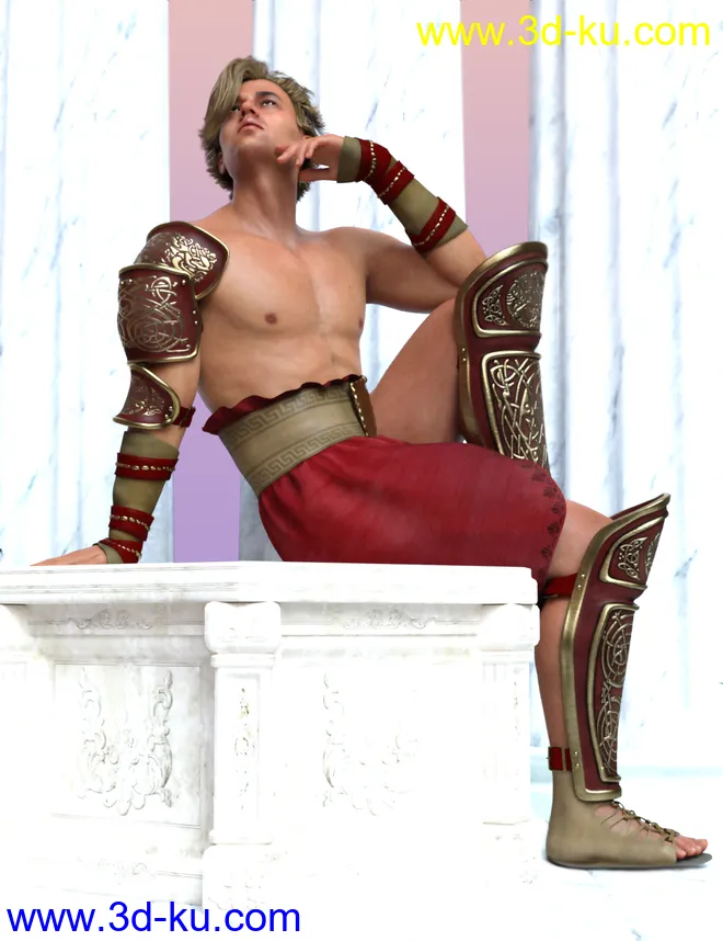 Greco Roman Poses for Genesis 8 Male模型的图片2