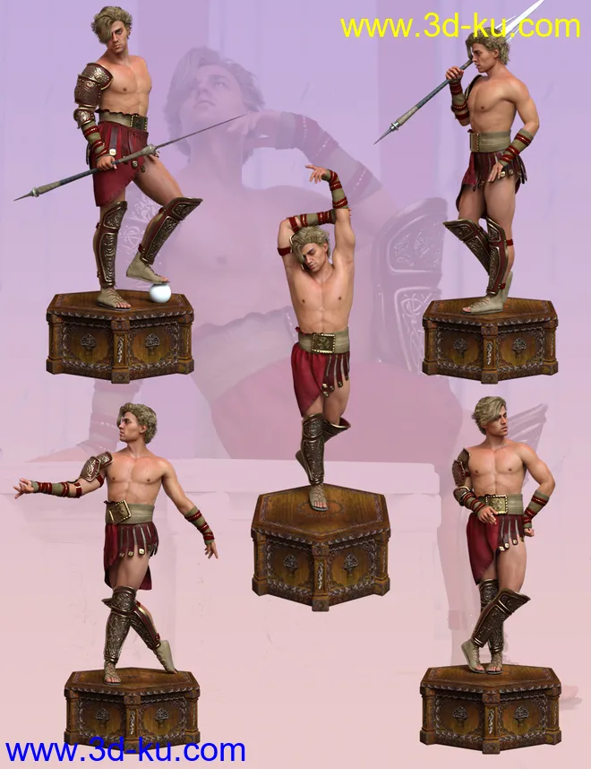 Greco Roman Poses for Genesis 8 Male模型的图片3