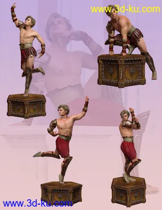 3D打印模型Greco Roman Poses for Genesis 8 Male的图片